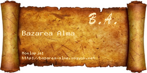 Bazarea Alma névjegykártya